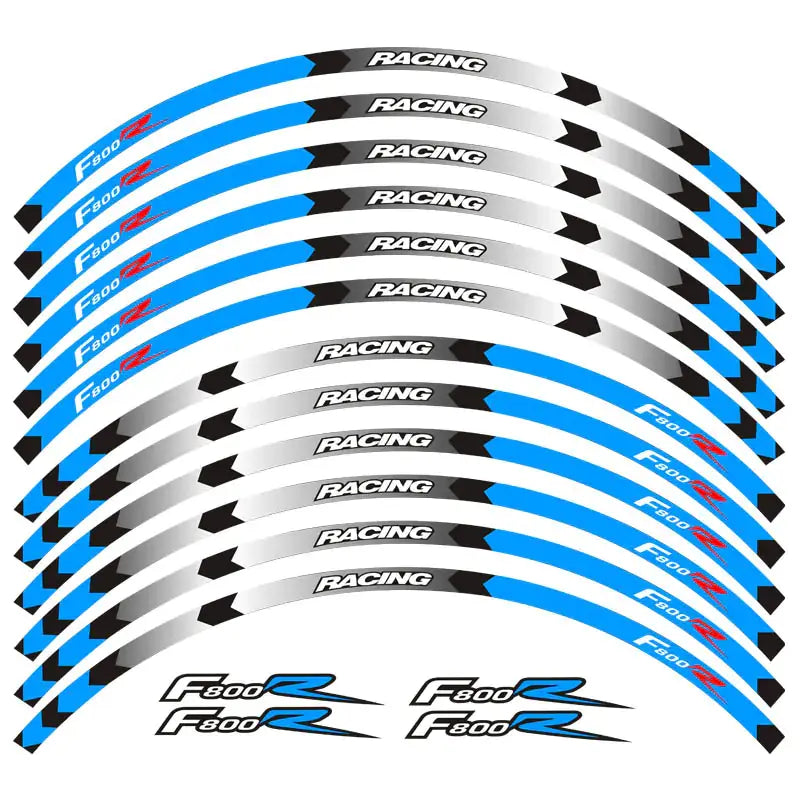 BMW F800R 3M Color Rim Stickers and Wheel Decor