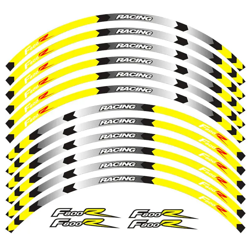 BMW F800R 3M Color Rim Stickers and Wheel Decor