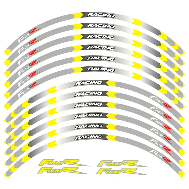 BMW F800R 3M Color Rim Stickers and Wheel Decor