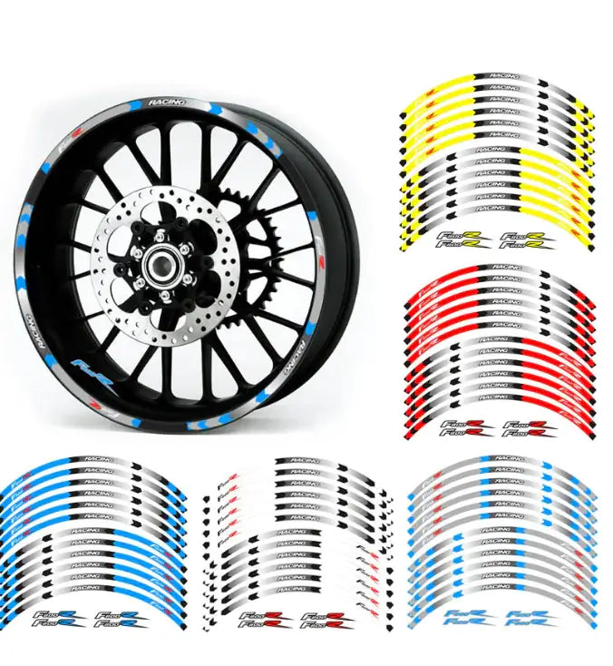 BMW F800R 3M Color Rim Stickers and Wheel Decor